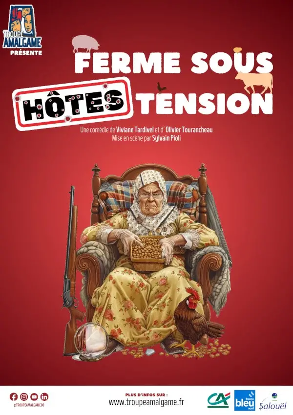 Affiche ferme sous hotes tension